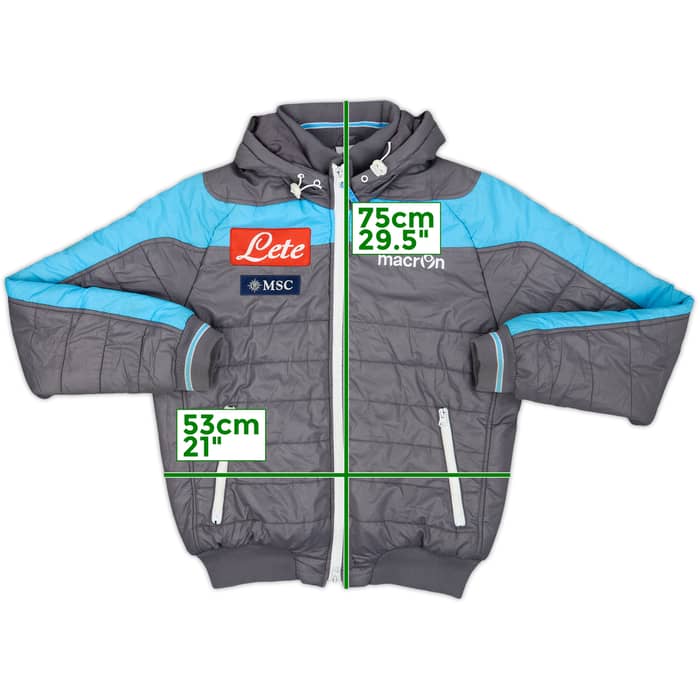 2014-15 Napoli Macron Padded Bench Coat - 6/10 - (L)