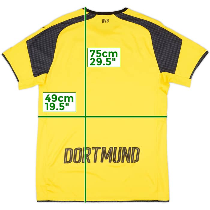 2016-17 Borussia Dortmund Home European Shirt - 5/10 - (M)