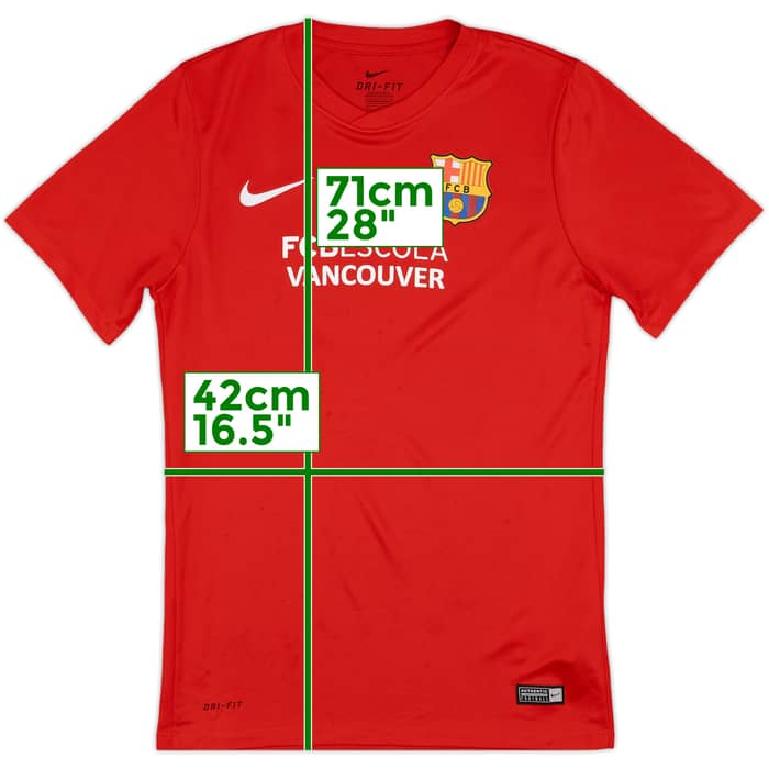 2015-16 Barcelona Nike Vancouver Soccer Camp Training Shirt - 7/10 - (S)