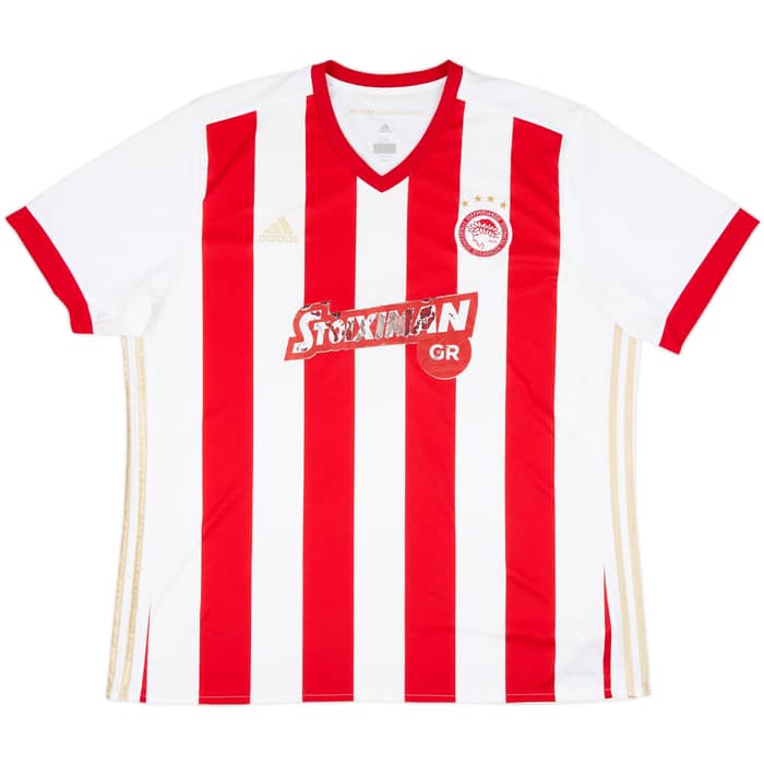 2017-18 Olympiakos Home Shirt - 4/10 - (XXL)