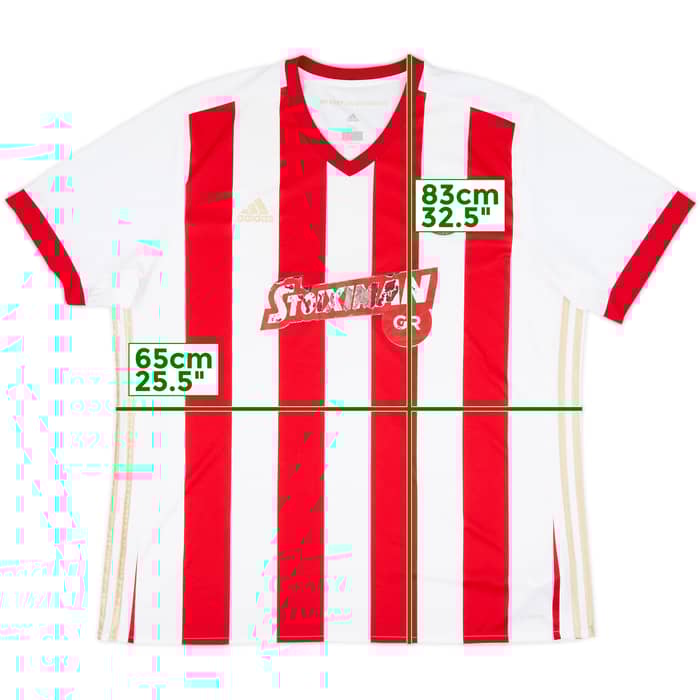 2017-18 Olympiakos Home Shirt - 4/10 - (XXL)