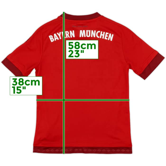 2015-16 Bayern Munich Home Shirt - 9/10 - (M.Boys)