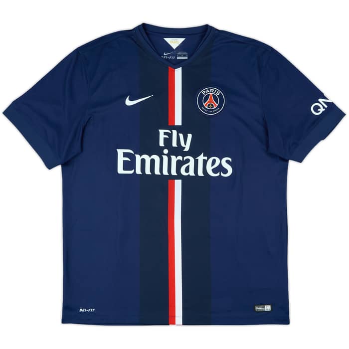 2014-15 Paris Saint-Germain Home Shirt Ibrahimovic #10 - 9/10 - (XL)