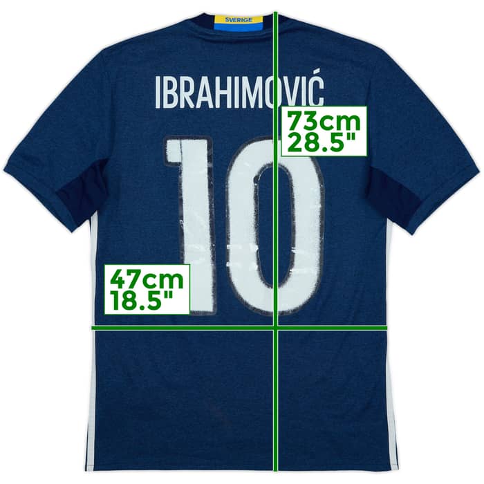 2016-17 Sweden Away Shirt Ibrahimovic #10 - 5/10 - (S)