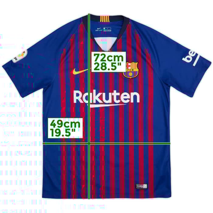 2018-19 Barcelona Home Shirt - 4/10 - (M)