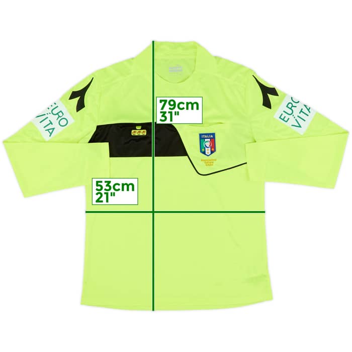 2017-18 Italy Diadora Referee L/S Shirt - 10/10 - (M)