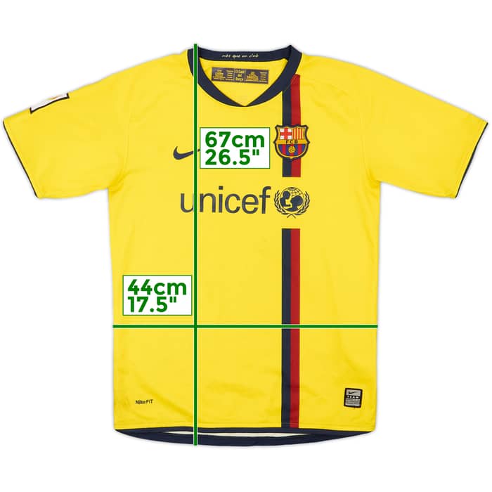 2008-10 Barcelona Away Shirt - 7/10 - (L.Boys)