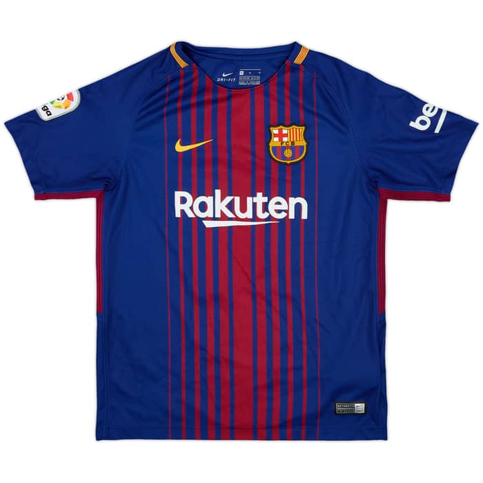 2018-19 Barcelona Home Shirt Messi #10 - 9/10 - (M.Boys)
