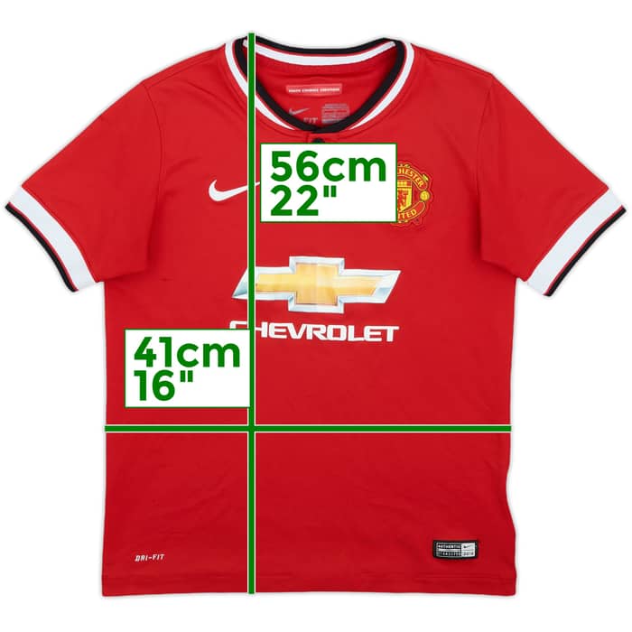 2014-15 Manchester United Home Shirt - 5/10 - (M.Boys)
