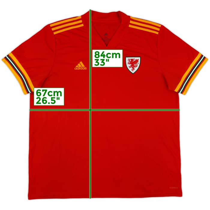 2020-21 Wales Home Shirt - 9/10 - (XXL)