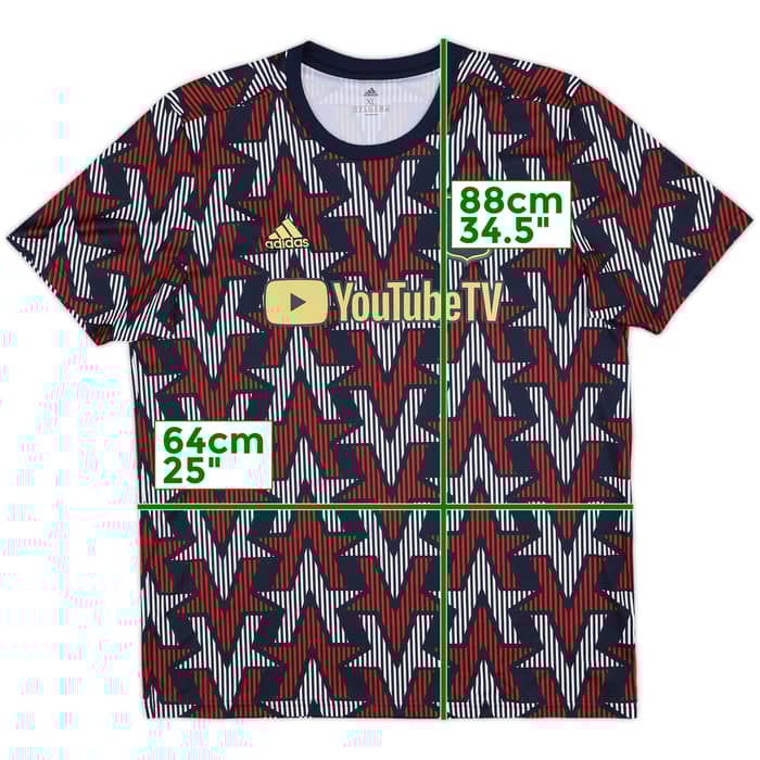 2019 Los Angeles FC adidas Pre-Match Shirt - 9/10 - (XL)