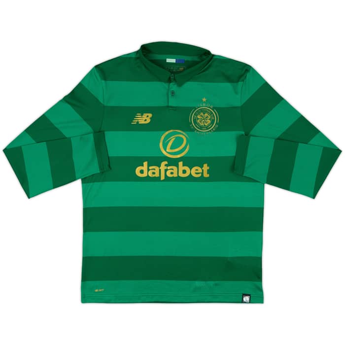 2017-18 Celtic 'Lisbon Lions 50th Anniversary' Away L/S Shirt - 8/10 - (M)