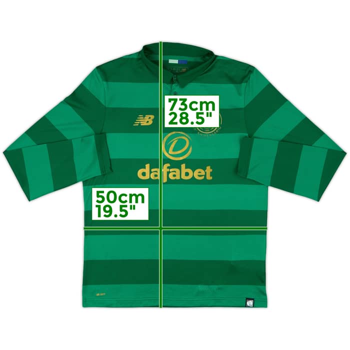 2017-18 Celtic 'Lisbon Lions 50th Anniversary' Away L/S Shirt - 8/10 - (M)
