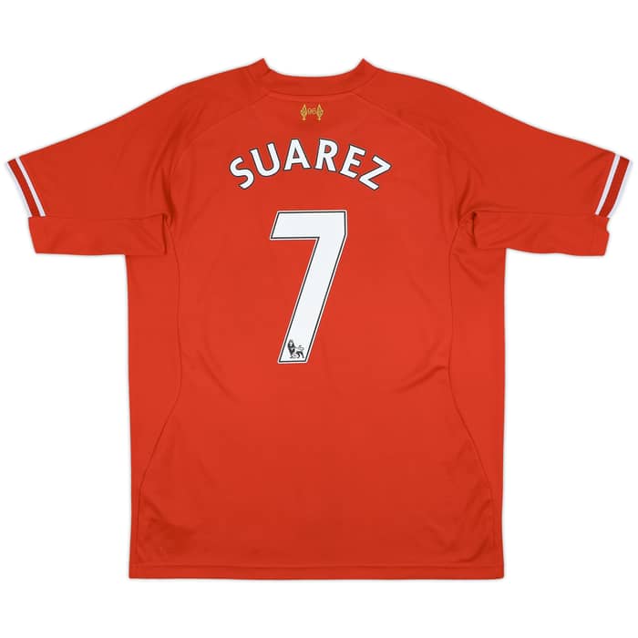 2013-14 Liverpool Home Shirt Suarez #7 - 6/10 - (L)