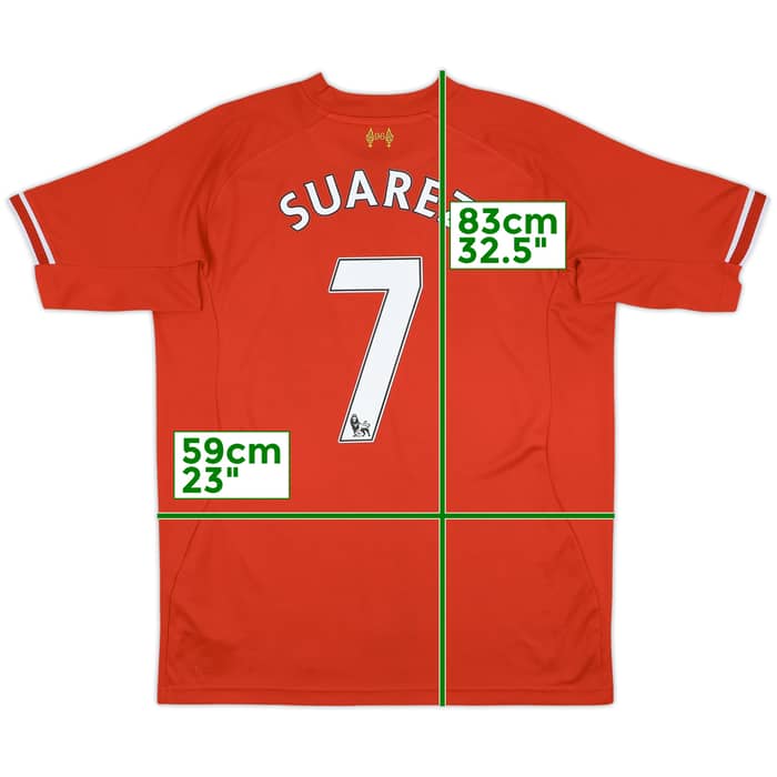 2013-14 Liverpool Home Shirt Suarez #7 - 6/10 - (L)