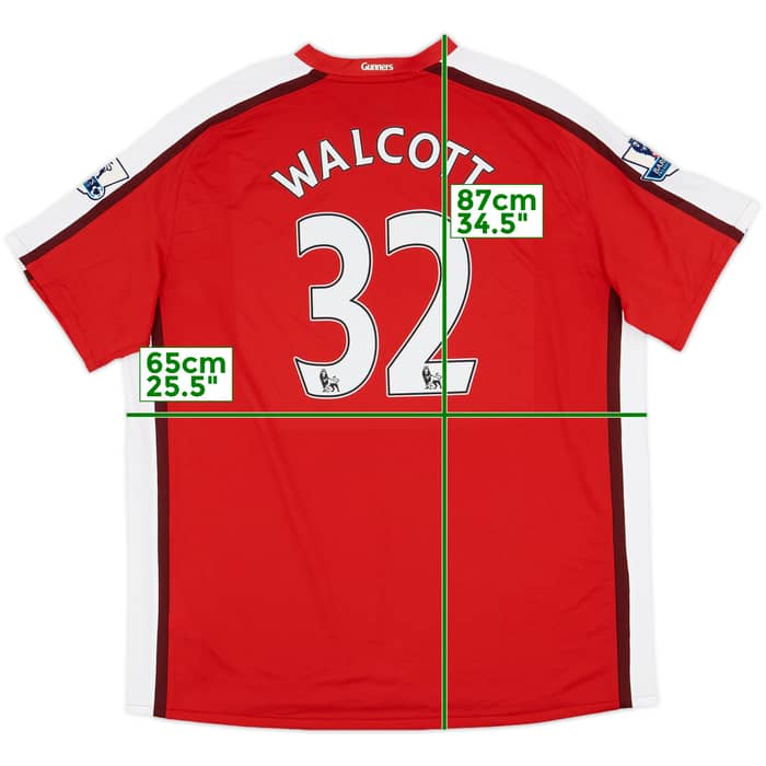 2008-10 Arsenal Home Shirt Walcott #14 - 8/10 - (XXL)