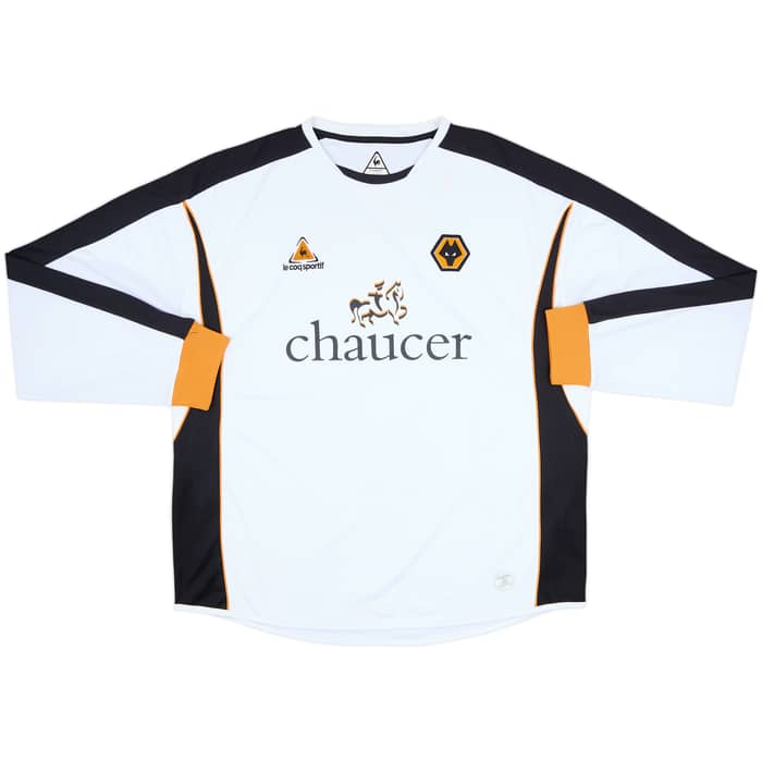 2006-07 Wolves Away L/S Shirt - 5/10 - (XL)