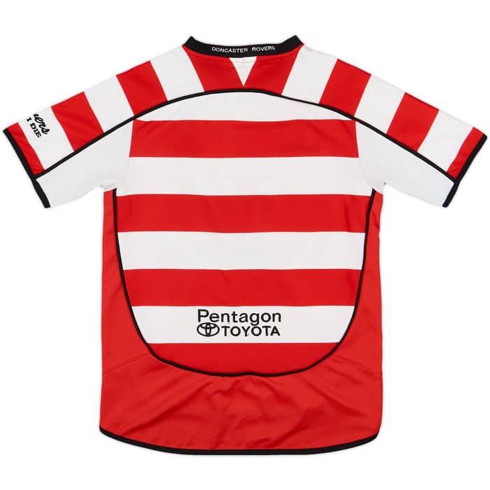 2007-08 Doncaster Rovers Signed Home Shirt - 8/10 - (M.Boys)