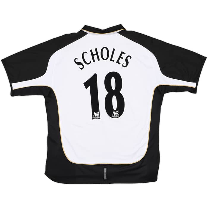 2001-02 Manchester United Centenary Away/Third Shirt Scholes #18 - 7/10 - (XXL)