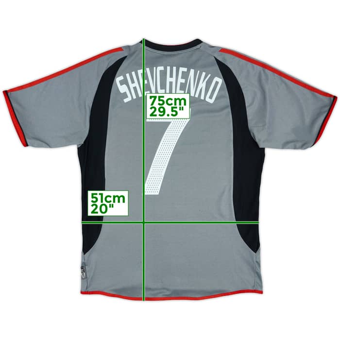 2003-04 AC Milan Third Shirt Shevchenko #7 - 8/10 - (M)