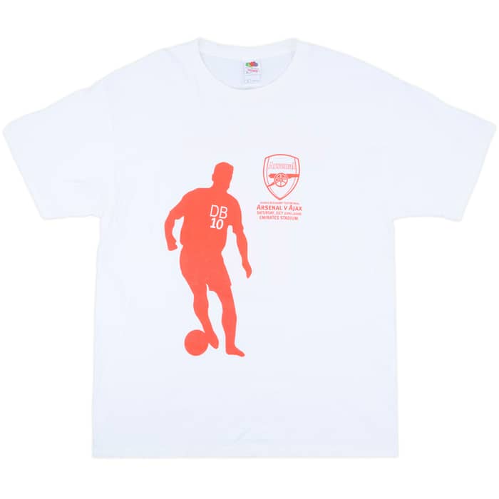 2006 Arsenal Dennis Bergkamp Testimonial Cotton Tee Bergkamp #10 - 9/10 - (XL)