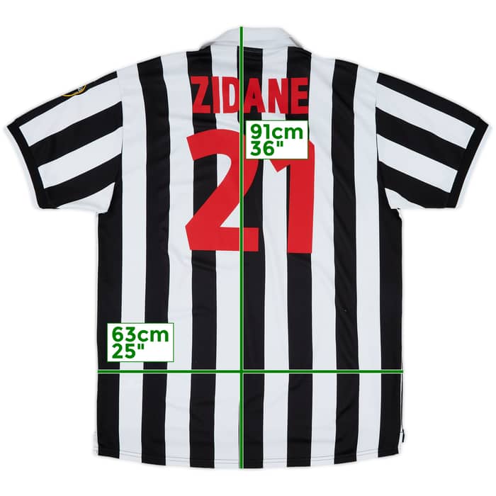 1998-99 Juventus Home Shirt Zidane #21 - 9/10 - (XXL)
