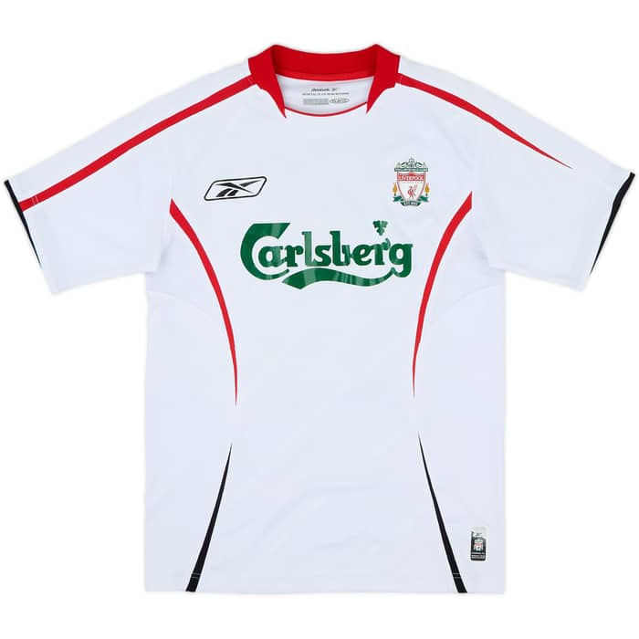 2005-06 Liverpool Away Shirt Finnan #3 - 7/10 - (XS)
