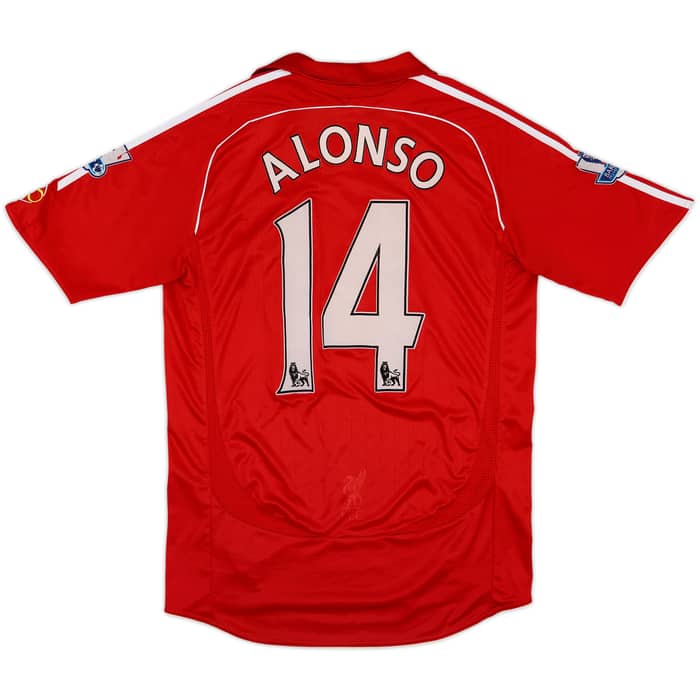 2006-08 Liverpool Home Shirt Alonso #14 - 6/10 - (M)