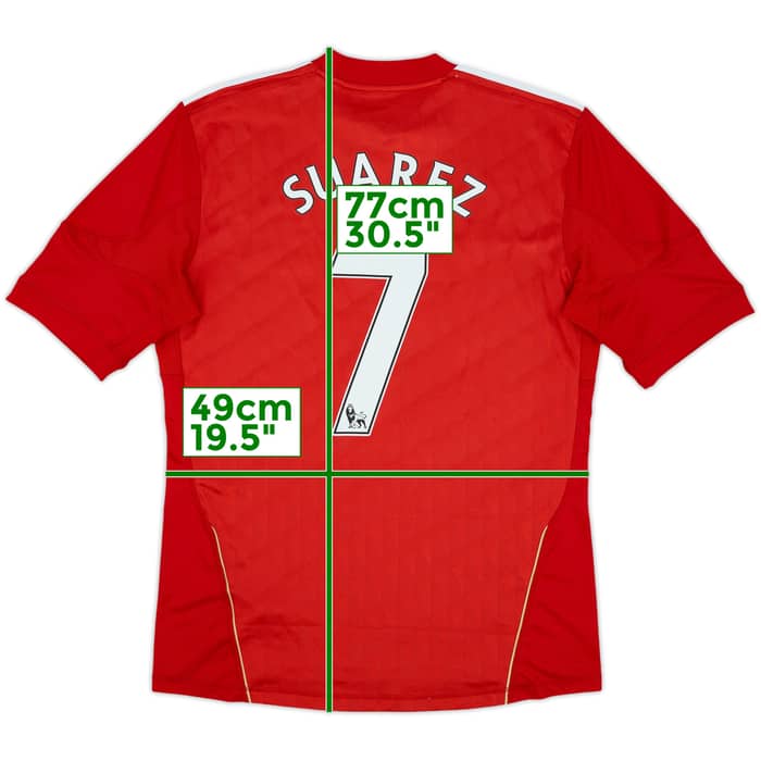 2010-12 Liverpool Home Shirt Suarez #7 - 5/10 - (L)