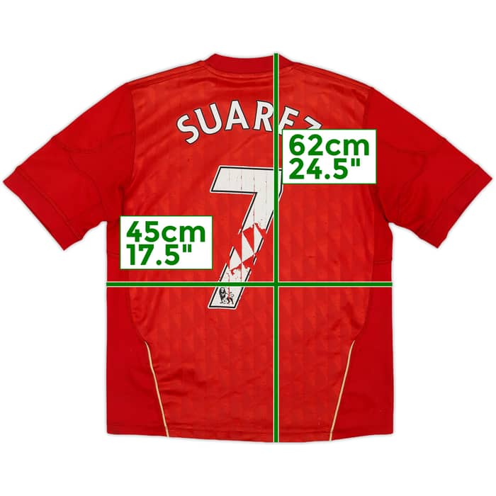 2010-12 Liverpool Home Shirt Suarez #7 - 4/10 - (M.Boys)