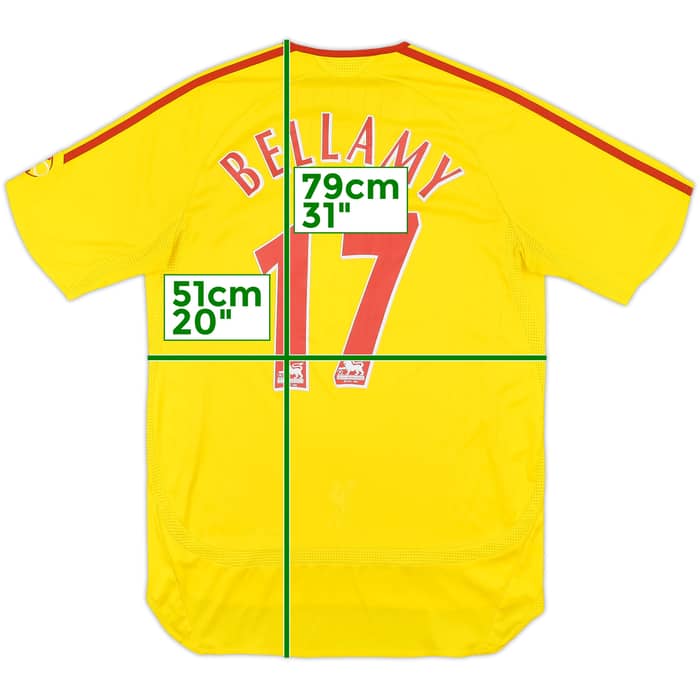 2006-07 Liverpool Away Shirt Bellamy #17 - 5/10 - (M)