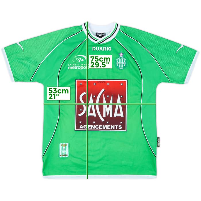 2003-04 Saint Etienne Home Shirt - 8/10 - (M)