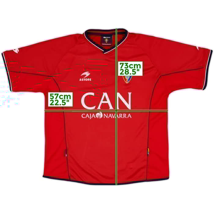 2002-03 Osasuna Home Shirt - 7/10 - (XL)