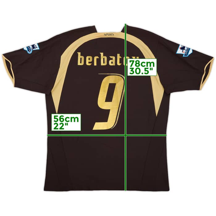 2006-07 Tottenham Third Shirt Berbatov #9 - 5/10 - (XL)