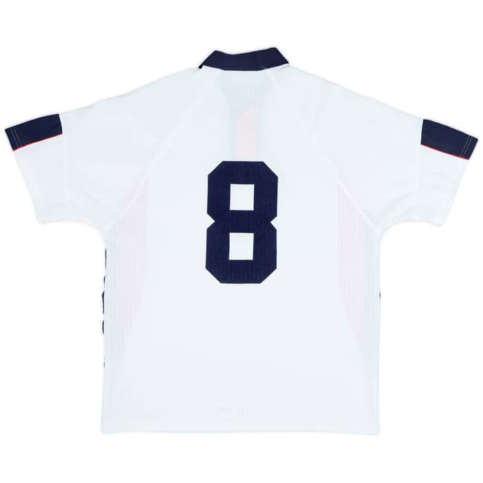 1997-99 England Home Shirt #8 - 7/10 - (L)
