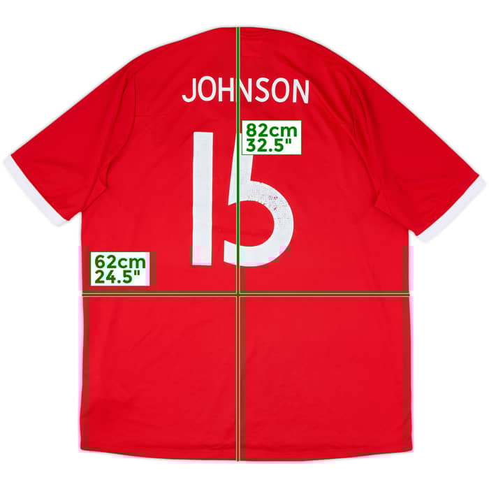 2010-11 England Away Shirt Johnson #15 - 5/10 - (XXL)