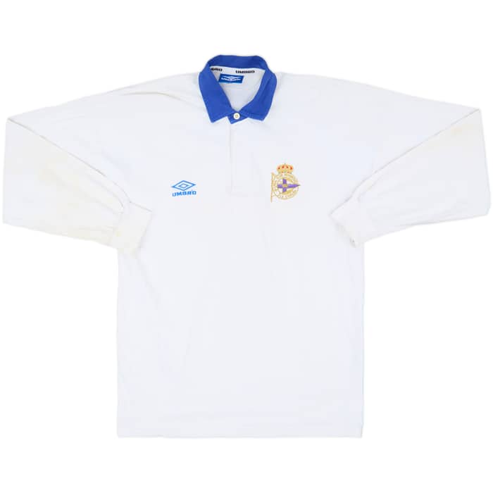 1994-95 Deportivo Umbro Rugby L/S Shirt - 6/10 - (L)