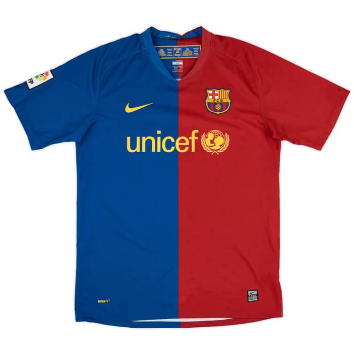 2008-09 Barcelona Home Shirt Xavi #6 - 4/10 - (M)