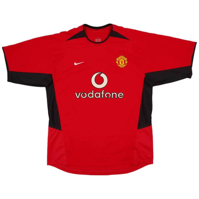 2002-04 Manchester United Home Shirt Ferdinand #5 - 9/10 - (L)