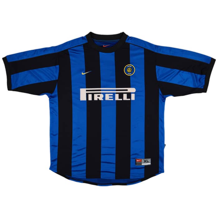 1999-00 Inter Milan Home Shirt Ronaldo #9 - 8/10 - (XL)