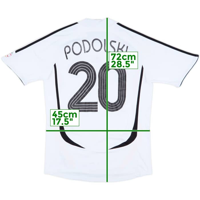 2005-07 Germany Home Shirt Podolski #20 - 4/10 - (M)