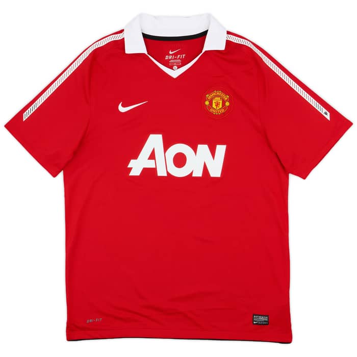 2010-11 Manchester United Home Shirt Champions #19 - 10/10 - (L)