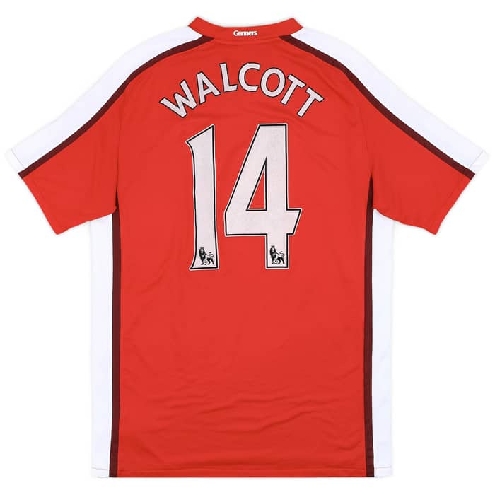 2008-10 Arsenal Home Shirt Walcott #14 - 7/10 - (L)