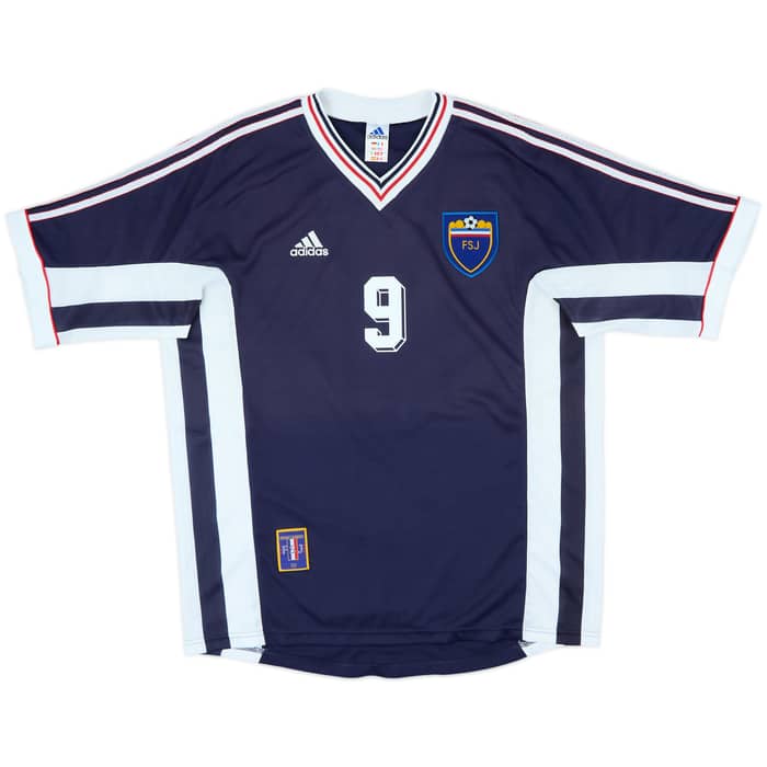 1998-99 Yugoslavia Home Shirt Mijatovic #9 - 10/10 - (L)