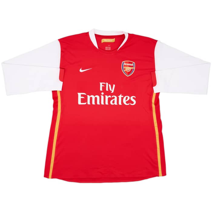 2006-08 Arsenal Player Issue Home L/S Shirt Fabregas #4 - 8/10 - (XXL)