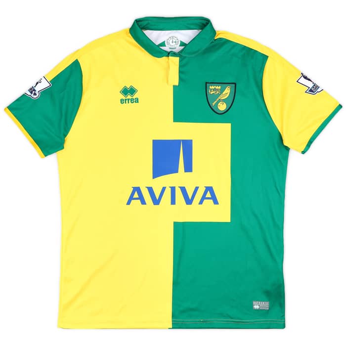 2015-16 Norwich Home Shirt Johnson #4 - 7/10 - (XL)