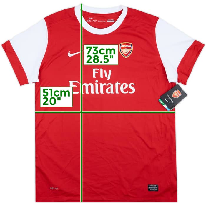 2010-11 Arsenal Home Shirt (Women's XL)