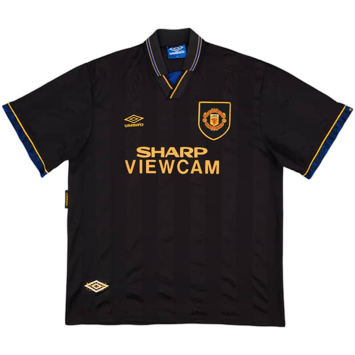 1993-95 Manchester United Away Shirt Eric #7 - 8/10 - (XL)