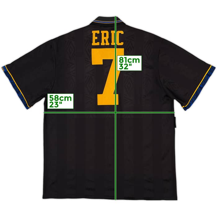 1993-95 Manchester United Away Shirt Eric #7 - 8/10 - (XL)