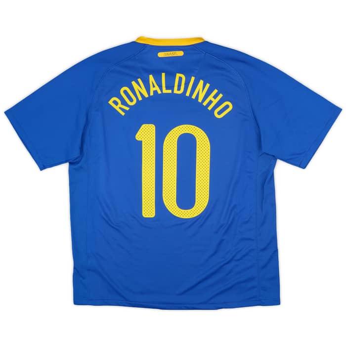 2010-11 Brazil Away Shirt Ronaldinho #10 (L)